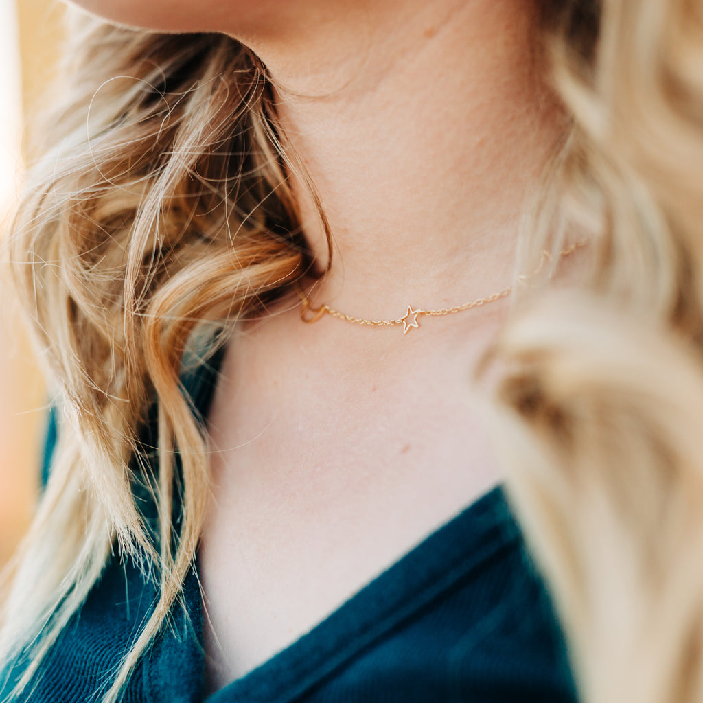 Moon and Stars Choker